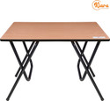 SHREE HARI QUALITY FIRST Multi-Purpose Portable & Foldable Wooden Dining Table Desk for Living Room Solid Wood 4 Seater Dining Table (Finish Color - Wooden, Pre-assembled)