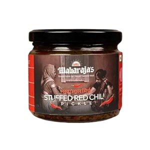 shree maharaja39s red chilli pickle banarasi bharwa lal mirch ka achar in cold pressed mustard oil 300gm