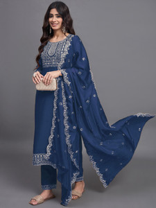 Shree Ramkrishna Fab Women Kurti Pant Dupatta