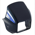 SHREE SPLENDOR BLACK/BLUE VISOR Bike Headlight Visor