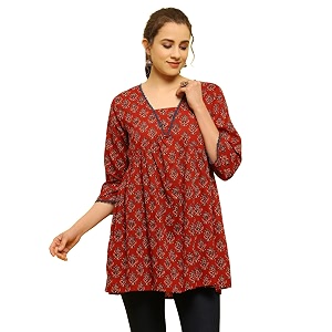 Shree Women Liva Rayon White Floral Print