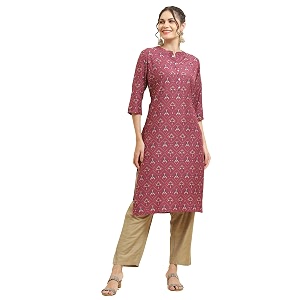 shree women liva rayon white floral print kurta