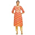 Shree Women Liva (Rayon) White Floral Print Kurta