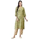 Shree Women Liva Rayon White Floral Print