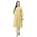 Shree Women Liva Rayon White Floral Print