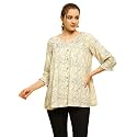 Shree Women Liva Rayon White Floral Print