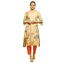 Shree Women Liva Rayon White Floral Print