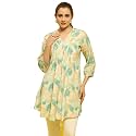 Shree Women Liva Rayon White Floral Print