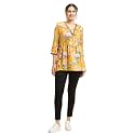 Shree Women Liva Rayon White Floral Print
