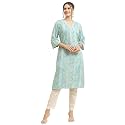 Shree Women Liva Rayon White Floral Print