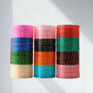 Shreejee Glass Bangle Set Pack of 120