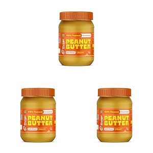 shrego all natural peanut butter 1 kg creamy dark roast 100 peanuts natural unsweetened high in protein spread vegan peanut butter nut butter 1 kg creamy pack of 3