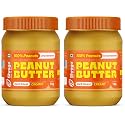 Shrego All Natural Peanut Butter 1 Kg Creamy, Dark Roast, 100% Peanuts, Natural, Unsweetened, High in Protein Spread, Vegan Peanut Butter, Nut Butter (1 Kg, Creamy) (Pack of 2)