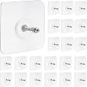 Wall Hooks for Hanging Strong,Heavy Duty Nail Free Without Drill Screw, self Adhesive Hook,Kitchen Accessories Items,Clock Hanging Adhesive Hooks (Pack of 30)