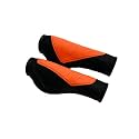 ShreNik Bicycle Handlebar Grip Set Soft Rubber Non Toxic Anti-Slip Standard Size Colored Cycle Handle Grip Length 12.5 cm (Unique Design(Orange))