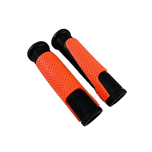 shrenik cycle handle grip for 24-29 inch bicycle dual color soft rubber non toxic anti-slip mtbcity bicycle handle grip length 13cm orange