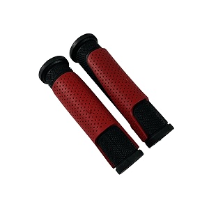 shrenik cycle handle grip for 24-29 inch bicycle dual color soft rubber non toxic anti-slip mtbcity bicycle handle grip length 13cm red