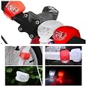 ShreNik Cycle LED Blinker Warning Light Front White + Rear Red Combo Ultra Bright LED Flexible Silicon Body