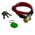 ShreNik Cycle Lock for Bicycle Bike Helmet Luggage Steel Strong Wire Cable Lock Multipurpose 3 Key Lock (Red)