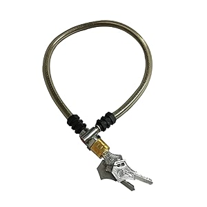 shrenik cycle lock spiral lock cycling key lock cable lock bicycle password lock mtb heavy duty material 3 keys lock