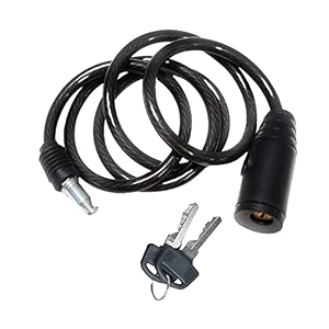 shrenik cycle lock spiral cycling key lock cable bicycle password lock mtb heavy duty material 2 key spiral lock