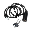Shrenik Cycle Lock Spiral Cycling Key Lock Cable Bicycle Password Lock MTB Heavy Duty Material (2 Key Spiral Lock)