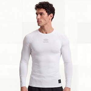 shrey intense compression full sleeve sports t-shirt for men athletic compression top for gym running amp training