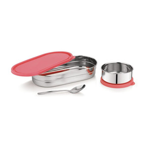SHREYAINDUSTRY Premium Stainless Steel Oval Lunch Box