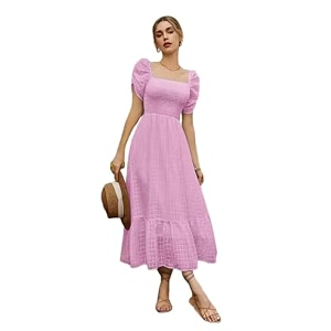 Shreyam Girls Womens Solid A-Line Ruched