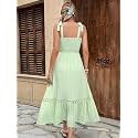 Shreyam Girl39s amp Women39s Solid A-Line Ruched