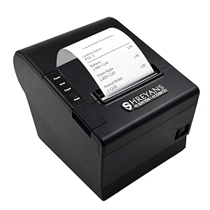 shreyans 80mm thermal receipt printer with auto cutter usb  bluetooth  wifi  lan
