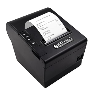 shreyans 80mm thermal receipt printer with auto cuttercompatible with escposstar print commands usbbluetooth