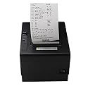 SHREYANS 80Mm Thermal Receipt Monochrome Wired Home Inkjet Printers with Auto Cutter,Compatible with Esc/Pos/Star Print Commands (USB), Black