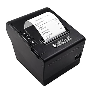 shreyans 80mm thermal receipt monochrome wired home inkjet printers with auto cuttercompatible with escposstar print commands usb black