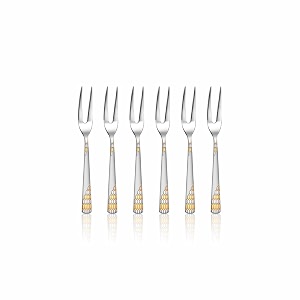 shri amp sam stainless steel lavish fruit fork6 pieces
