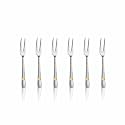 Shri & Sam Stainless Steel Lush Fruit Fork,6 Pieces