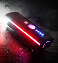 SHRI BICYCLES USB Bicycle LED Front Light Automatic Light on in a Dark with Side red Light LED Front Light (Multicolor)