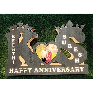 customized wooden table lamp with led  home dcor  alphabet lamp with your name  personalized couple lamp