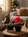 Shri Sidh Loban Dhoop Cups ( with havan samagri ) 100% Natural Herbs Unscented Dhoop