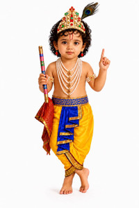 SHRI VALLABH Little Krishna Kids Costume Wear