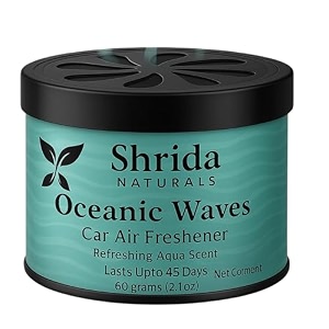 60g oceanic waves car air freshener gel fresh aqua car perfume gel long-lasting marine breeze scent essential oil odor remover spill-proof twist gel for dashboard amp ac vents