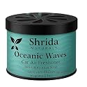 60g Oceanic Waves Car Air Freshener Gel, Fresh Aqua Car Perfume Gel, Long-Lasting Marine Breeze Scent, Essential Oil Odor Remover, Spill-Proof Twist Gel for Dashboard &amp; AC Vents