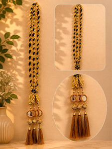 shriijii traditional punjabi premium fancy bridal paranda braid extension gold