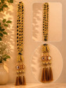 shriijii Traditional Punjabi Premium Fancy Bridal Paranda Braid Extension (Gold)