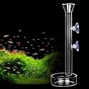 Shrimp Feeding Tube and Dish,Clear Crystal Glass Shrimp Feeder Tube Tray for Fish Tank Aquarium Shrimp