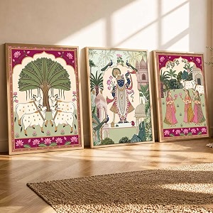 Shrinath Ji Wall Painting Set of 3