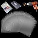 Heat Shrink Wrap Bags, 100Pcs 8x12 Inch Clear PVC Plastic for DIY Packaging