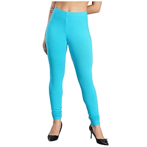 shruthi classic fit super stretchable cotton elastane fabric churidar ultra soft cotton blend leggings for women