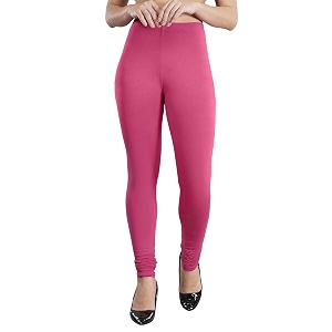 shruthi classic fit super stretchable cotton elastane fabric churidar ultra soft cotton blend leggings for women
