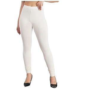 shruthi classic fit super stretchable cotton elastane fabric churidar ultra soft cotton blend leggings for women